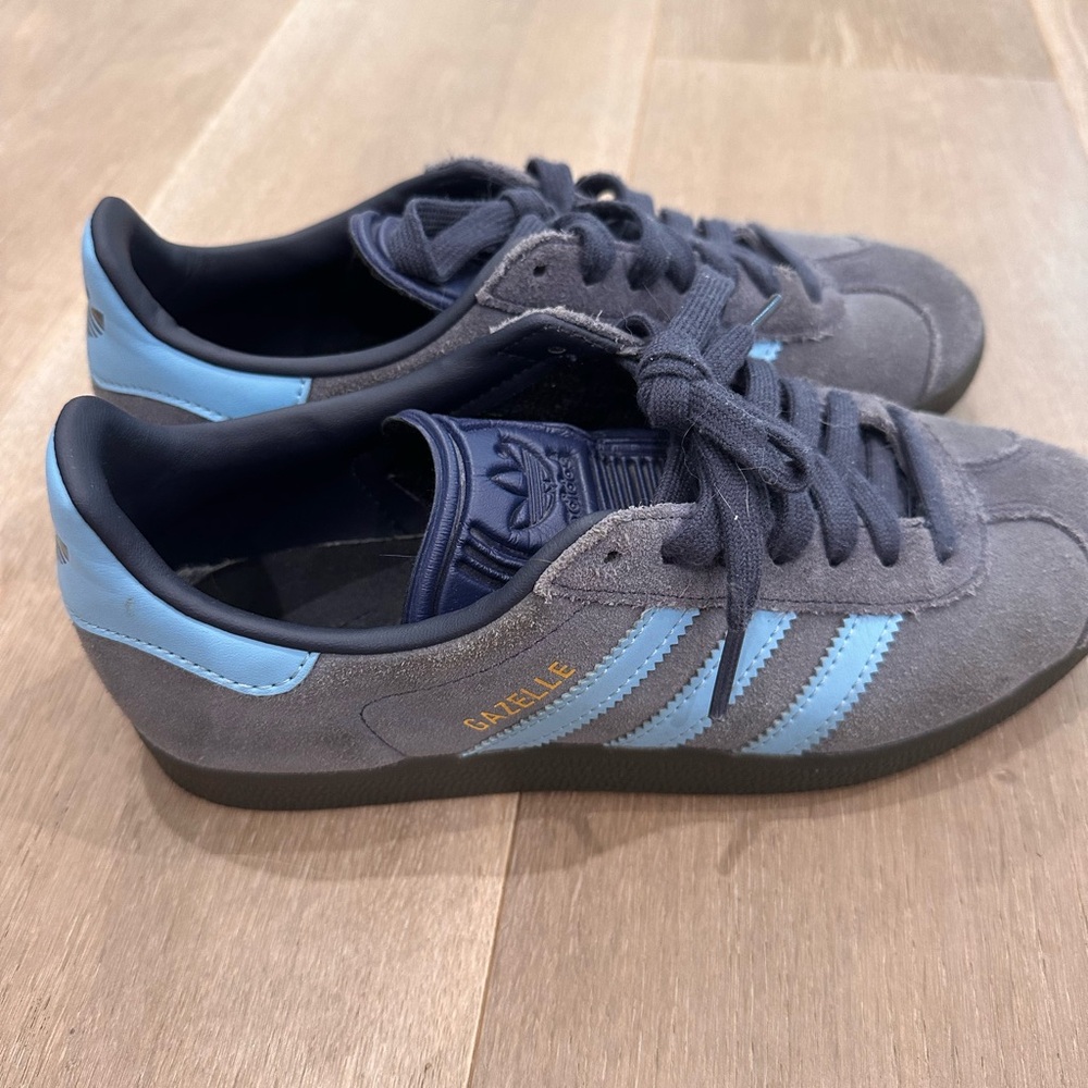 Adidas Gazelle Women’s Blue and Gray Sneakers